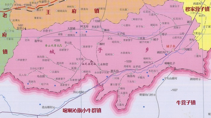 城子乡地图