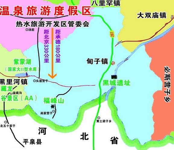 右北平旅游图