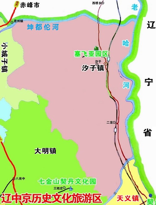 汐子镇旅游图