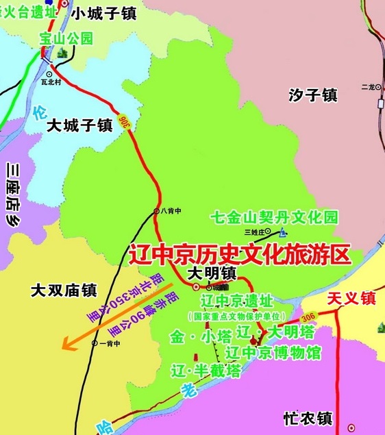 大明镇旅游图