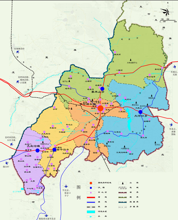 多伦县地图 多伦县地图