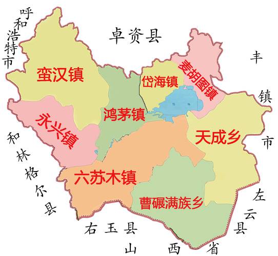 凉城县行政区划