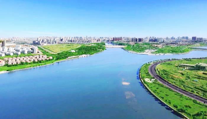 东胜区赛台吉景观湖区