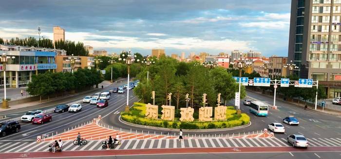 包头市东河区俯瞰图