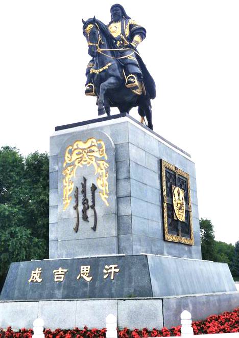 成吉思汗庙景区成吉思汗塑像