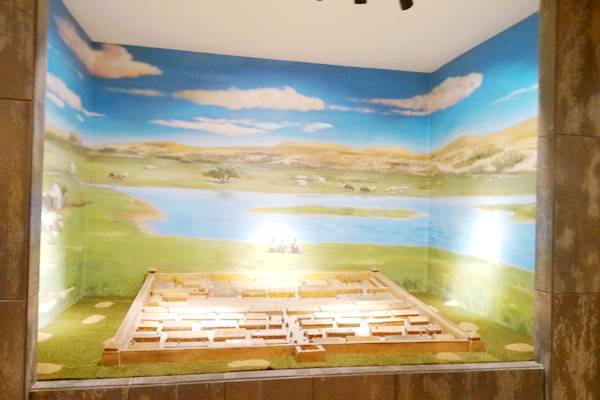 延安民族学院城川纪念馆复原沙盘 延安民族学院城川纪念馆复原沙盘