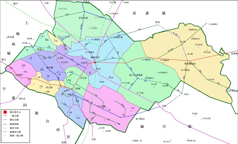 敖勒召其镇地图