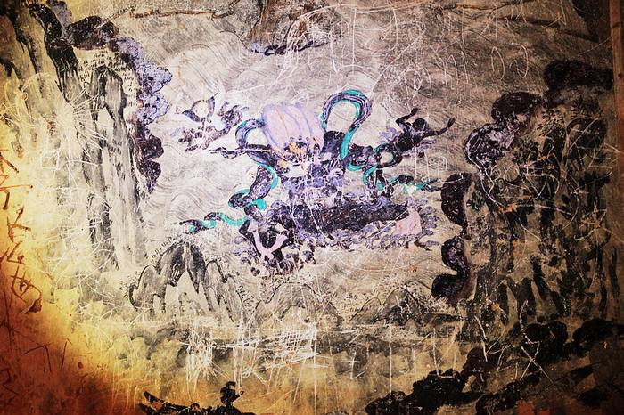 阿尔寨石窟中的壁画