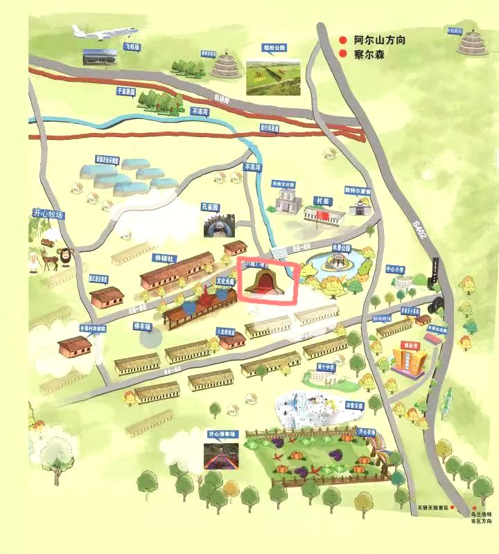 义勒力特镇旅游图 义勒力特镇旅游图