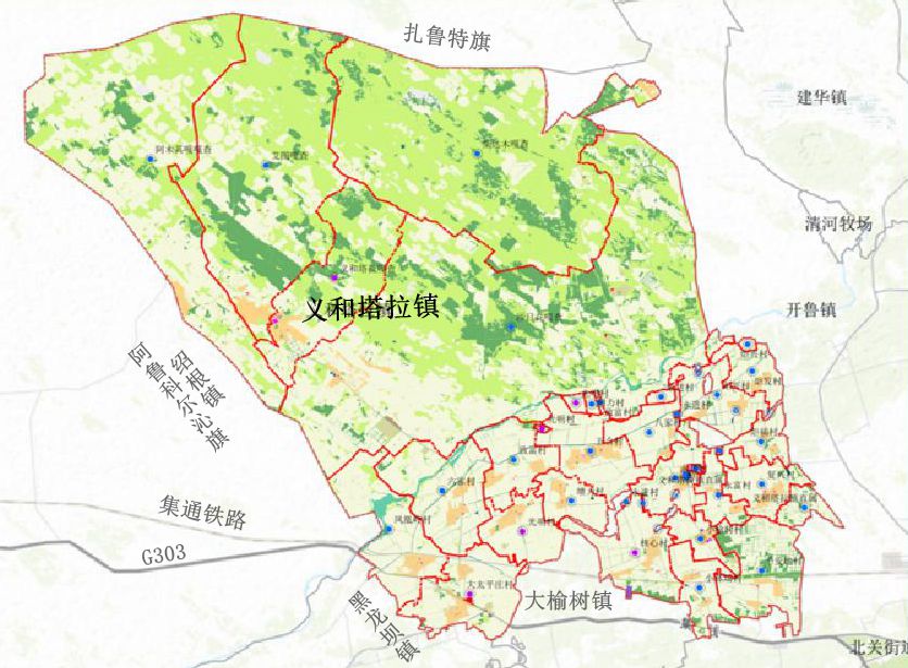 义和塔拉镇地图