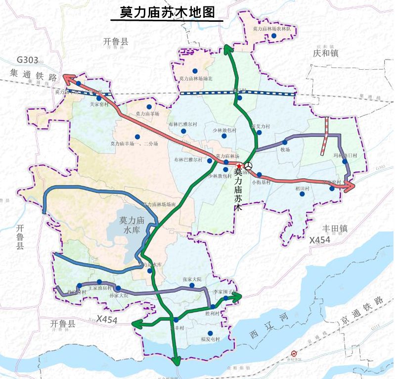 莫力庙苏木地图