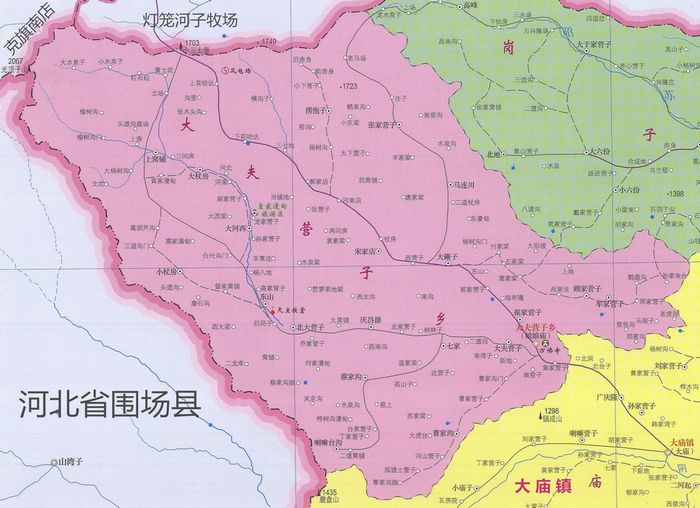 大夫营子乡地图