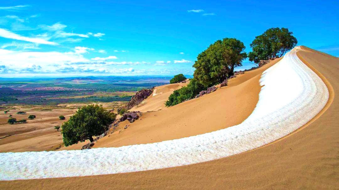 其甘沙漠与松树山