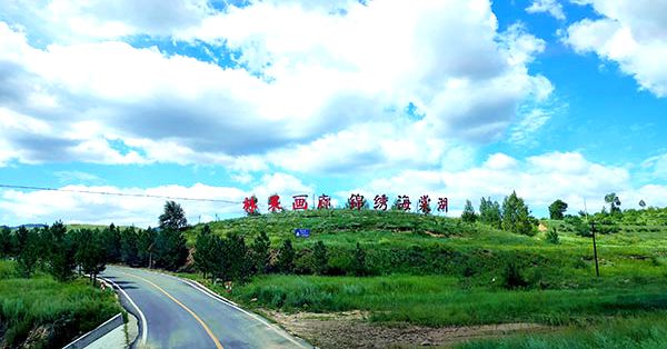 新城子镇海棠湖村观光公路