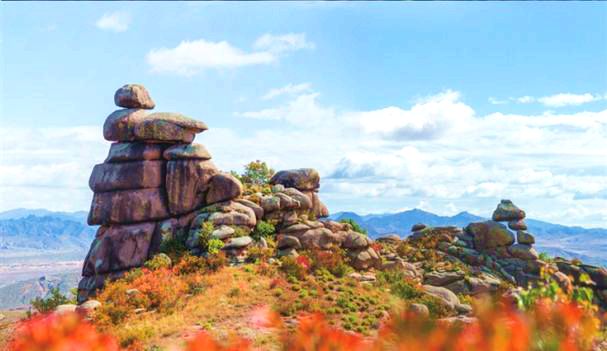 野来改的石塔群