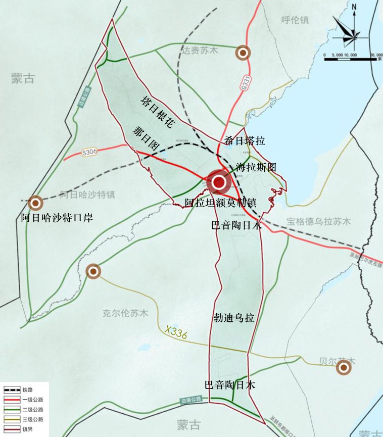 阿拉担额莫勒镇地图 阿拉担额莫勒镇地图