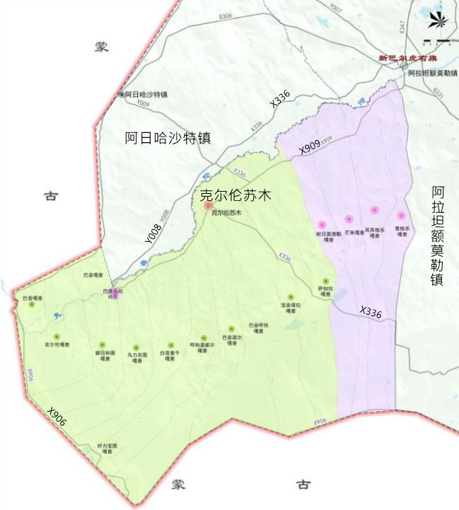 克尔伦苏木地图