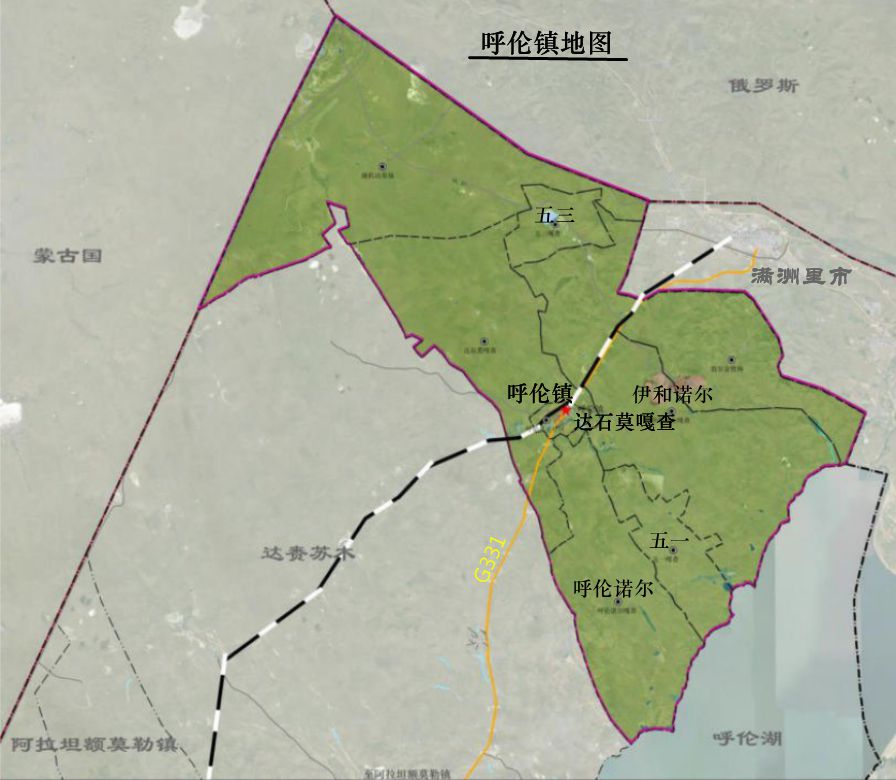 呼伦镇地图