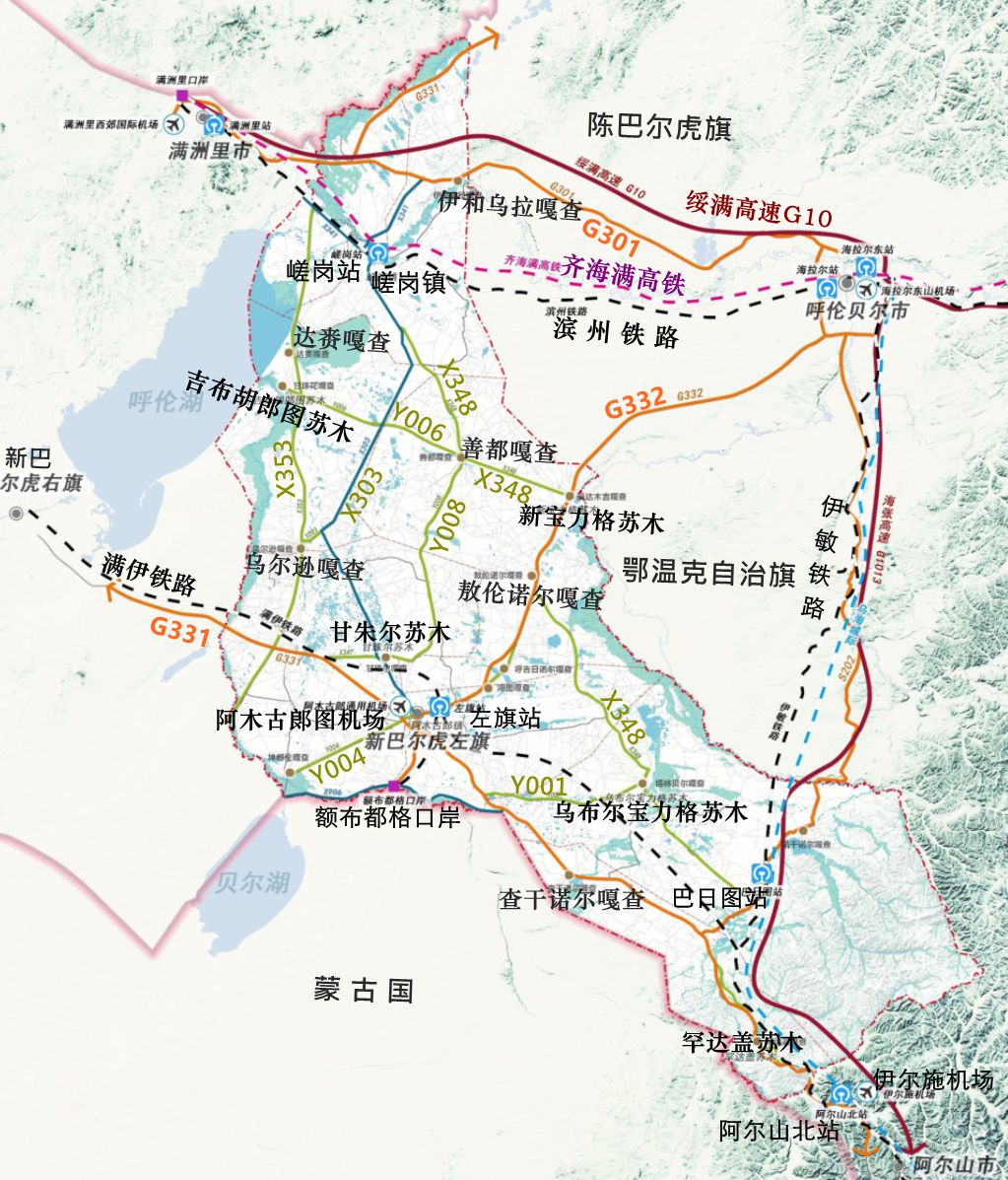 新巴尔虎左旗地图