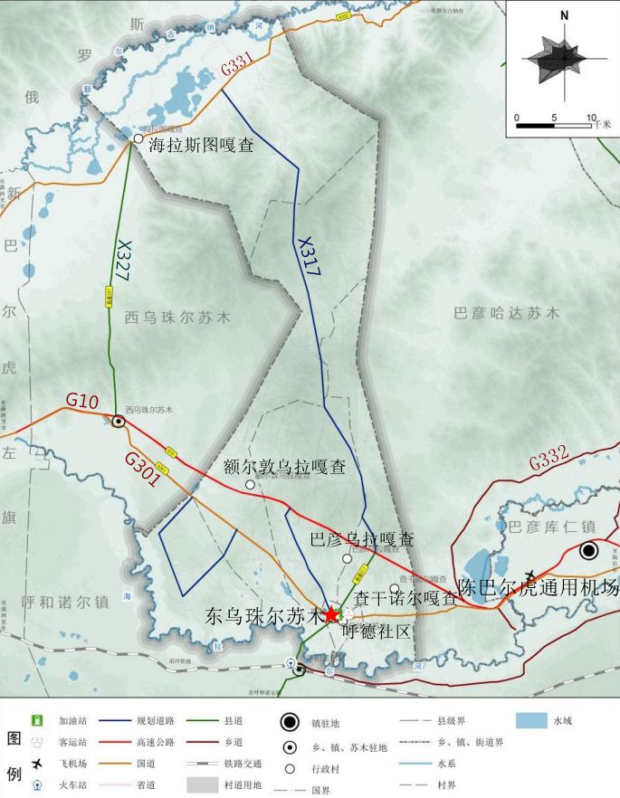 东乌珠尔苏木地图 东乌珠尔苏木地图