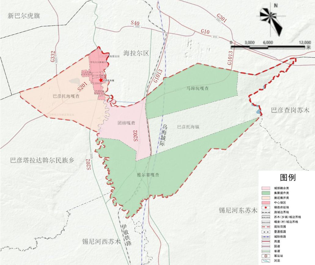 巴彦托海镇地图 巴彦托海镇地图
