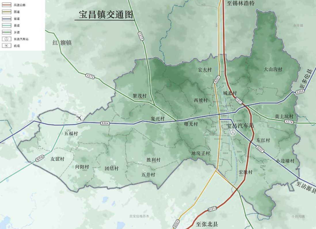 宝昌镇地图 宝昌镇地图