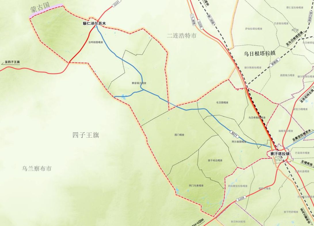 额仁淖尔苏木地图 额仁淖尔苏木地图