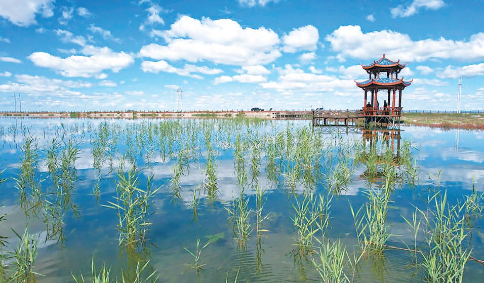 察汗淖尔盐湖 察汗淖尔盐湖