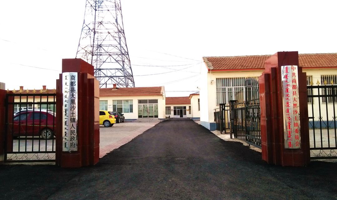大黑沙土镇政府大院