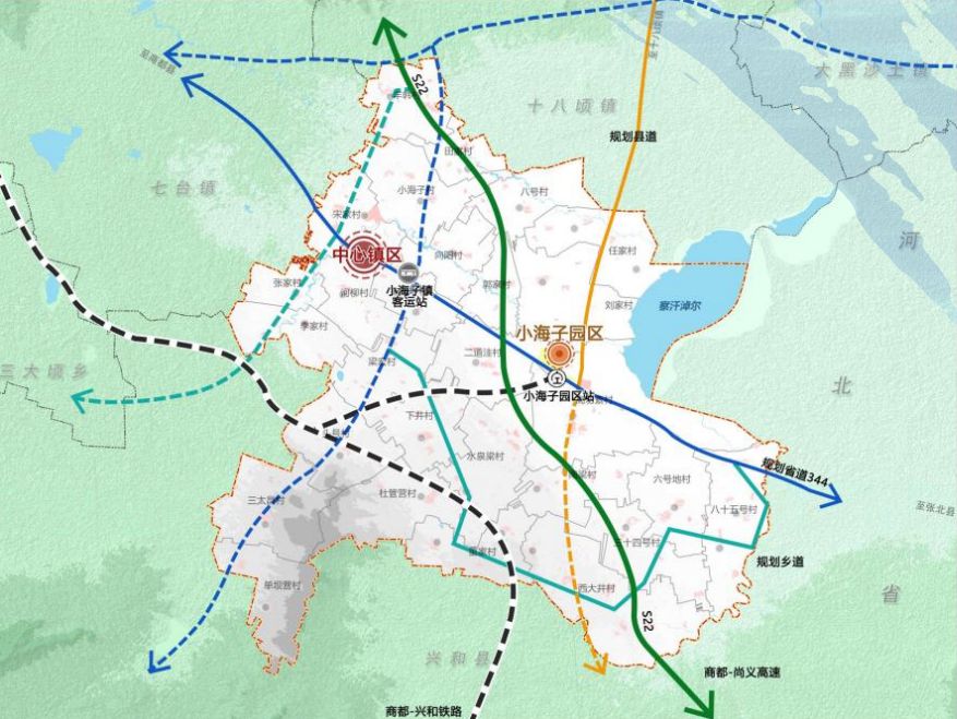 小海子镇规划图